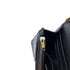 Hourglass Chain Wallet Crocodile Embossed Leather