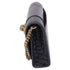 Hourglass Chain Wallet Crocodile Embossed Leather
