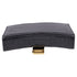 Hourglass Chain Wallet Crocodile Embossed Leather