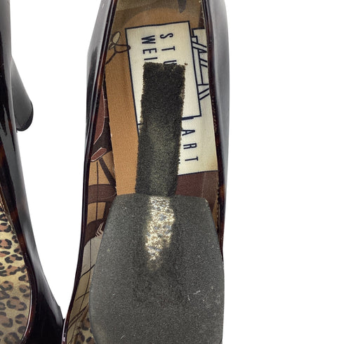 Women's Stuart Weitzman Tortoiseshell Pumps in Brown Patent Leather