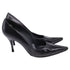 Women's Stuart Weitzman Pointed-Toe Pumps in Black Leather
