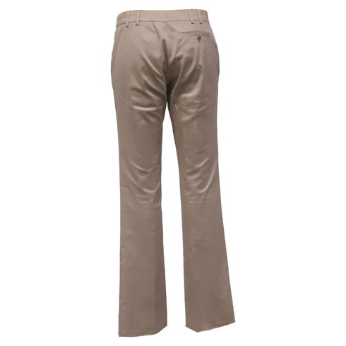 Women's Gucci Bootcut Trousers in Beige Cotton