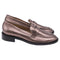 Women's Stuart Weitzman Palmer Loafers in Bronze Leather