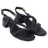 Women's See by Chloé Braided Strap Sandals in Black Leather
