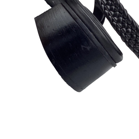 Women's See by Chloé Braided Strap Sandals in Black Leather