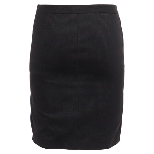 Women's Moschino Pencil Skirt in Black Acetate