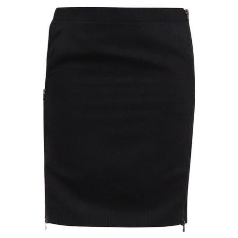 Women's Giorgio Armani Pencil Skirt in Black Cotton