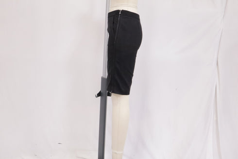 Women's Giorgio Armani Pencil Skirt in Black Cotton