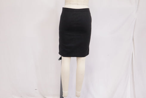 Women's Giorgio Armani Pencil Skirt in Black Cotton