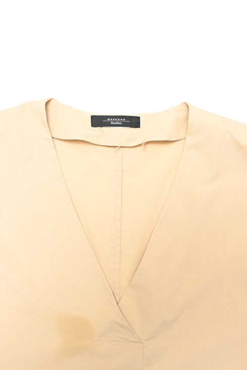 Women's Weekend Max Mara Mitico Midi Dress in Beige Cotton