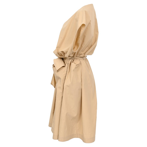 Women's Weekend Max Mara Mitico Midi Dress in Beige Cotton