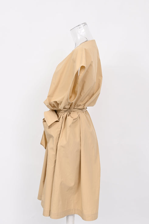 Women's Weekend Max Mara Mitico Midi Dress in Beige Cotton