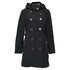 Women's Burberry Brit Double Breasted Trench Coat in Black Polyester