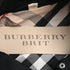 Women's Burberry Brit Double Breasted Trench Coat in Black Polyester