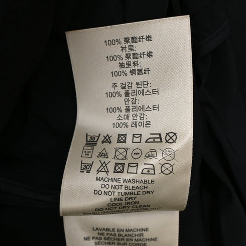 Women's Burberry Brit Double Breasted Trench Coat in Black Polyester