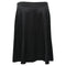 Women's Armani A-Line Midi Skirt in Black Silk