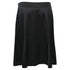 Women's Armani A-Line Midi Skirt in Black Silk
