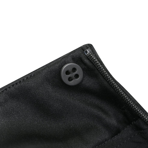 Women's Armani A-Line Midi Skirt in Black Silk
