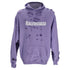 Men's Balenciaga Caps Destroyed Oversize Fit Hoodie in Purple Cotton