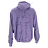 Men's Balenciaga Caps Destroyed Oversize Fit Hoodie in Purple Cotton