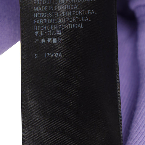 Men's Balenciaga Caps Destroyed Oversize Fit Hoodie in Purple Cotton