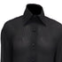 Women's Dolce and Gabbana Collared Sheer Longsleeve Blouse in Black Viscose