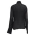 Women's Dolce and Gabbana Collared Sheer Longsleeve Blouse in Black Viscose