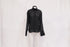 Women's Dolce and Gabbana Collared Sheer Longsleeve Blouse in Black Viscose