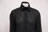 Women's Dolce and Gabbana Collared Sheer Longsleeve Blouse in Black Viscose