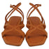 Women's Jimmy Choo Ayla Flat Sandals in Orange Suede