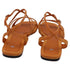 Women's Jimmy Choo Ayla Flat Sandals in Orange Suede