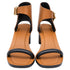 Women's Celine Bam Bam Sandal Heels in Brown Leather
