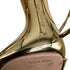 Women's Gianvito Rossi Ankle Strap Sandal Heels in Metallic Gold Leather