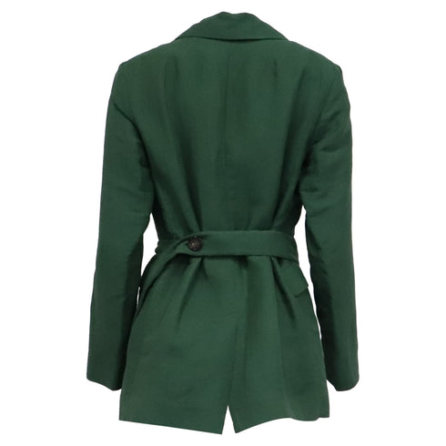 Women's 'S Max Mara Sofia Blazer in Green Linen