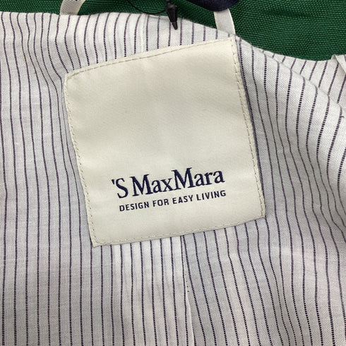Women's 'S Max Mara Sofia Blazer in Green Linen