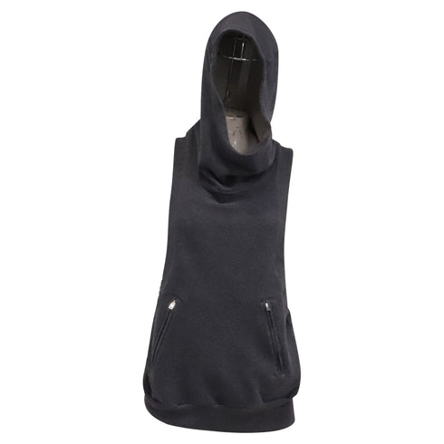 Women's Marni Hooded Sleeveless Top in Grey Cotton
