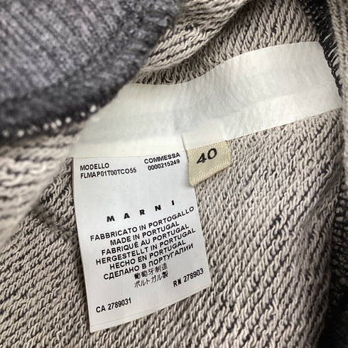 Women's Marni Hooded Sleeveless Top in Grey Cotton