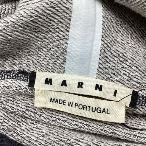 Women's Marni Hooded Sleeveless Top in Grey Cotton