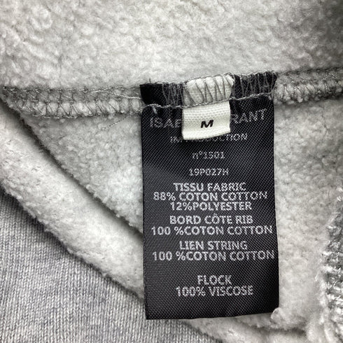 Women's Isabel Marant Logo-Print Hoodie in Grey Cotton