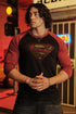 8072 - Superman 3/4 Raglan Shirts