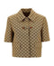 Women's Canvas Jacket With Gg Horsebit