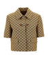 Women's Canvas Jacket With Gg Horsebit