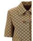 Women's Canvas Jacket With Gg Horsebit