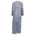 Women's Oscar de la Renta Floral Caftan Dress in Light Blue Polyester