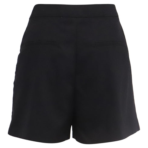 Women's Max Mara Mini Shorts in Black Wool