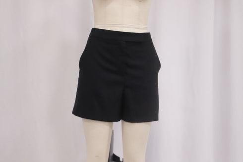 Women's Max Mara Mini Shorts in Black Wool