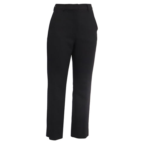 Women's Max Mara Weeken Cropped Trousers in Black Polyester