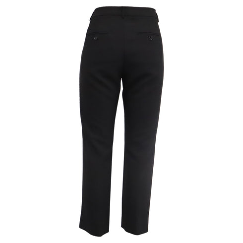 Women's Max Mara Weeken Cropped Trousers in Black Polyester