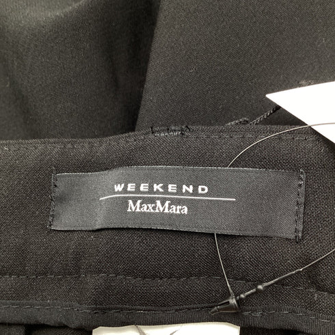 Women's Max Mara Weeken Cropped Trousers in Black Polyester