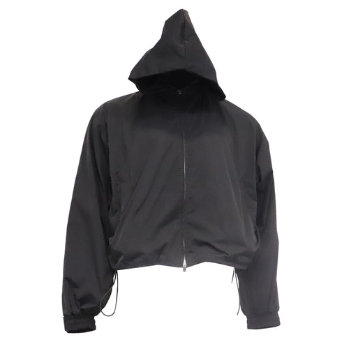 Men's Fear Of God Hooded Jacket in Black Nylon